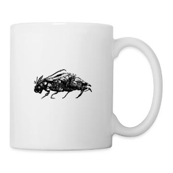 Cyber-Heuschrecke - Tasse - Weiß - Rechts