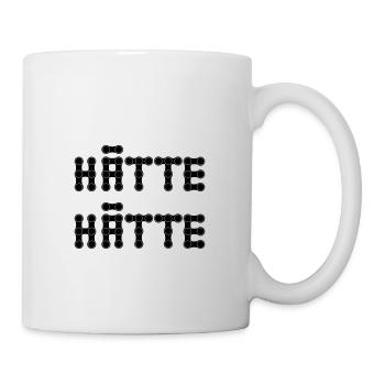 Hätte hätte Fahrrad Kette 09 - Tasse - Weiß - Rechts