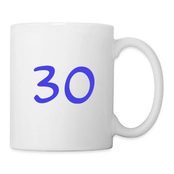 ANNIVERSAIRE. HAPPY BIRTHDAY. JOYEUX ANNIVERSAIRE. - Mug blanc - blanc - Droite