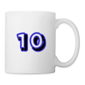 10. 10 YEARS. 10th ANNIVERSARY. 10 YEAR ANNIVERSARY. - Mug - white - Right