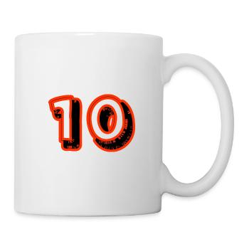 10. 10 YEARS. 10th ANNIVERSARY. 10 YEAR ANNIVERSARY. - Mug - white - Right