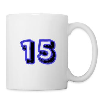 15. 15 ANS. 15e ANNIVERSAIRE. ANNIVERSAIRE 15 ANS. - Mug blanc - blanc - Droite