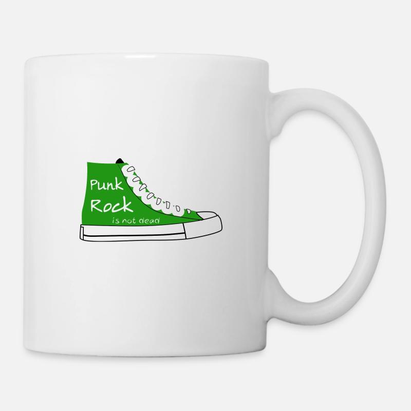 Punk Rock Schuhe - Tasse - Weiß