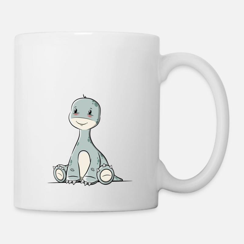 Dinosaurier Langhals - Tasse - Weiß