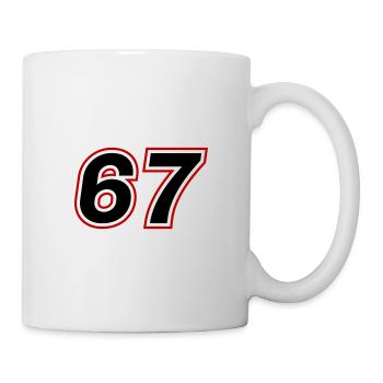 67 number symbol - Mug - white - Right