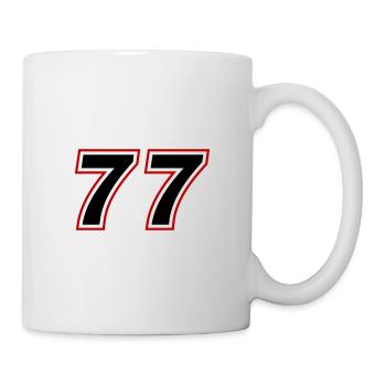 77 Zahl Symbol - Tasse - Weiß - Rechts