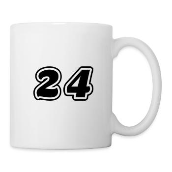 Symbole numérique 24 - Mug blanc - blanc - Droite