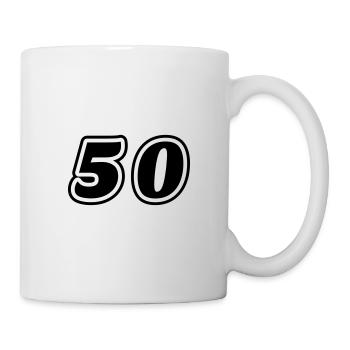 50 number symbol - Mug - white - Right