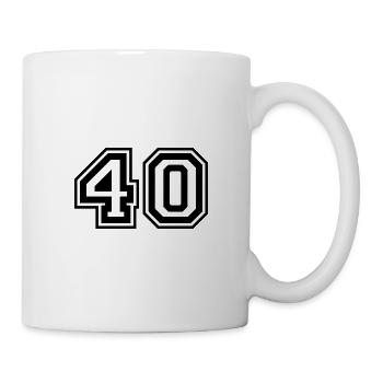 40 Number number - Mug - white - Right