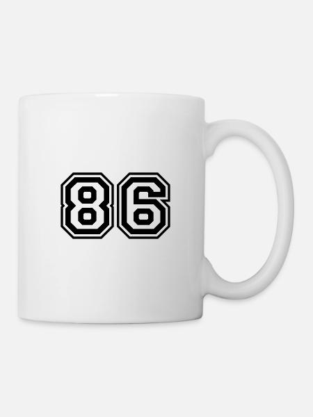 86 Number number - Mug - white