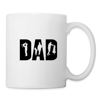 BESTER DAD VATI PAPA VATER LIEBSTER PAPI MOTIV MOM - Tasse - Weiß - Rechts