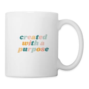 Mit einem Zweck geschaffen - Christian - Tasse - Weiß - Rechts