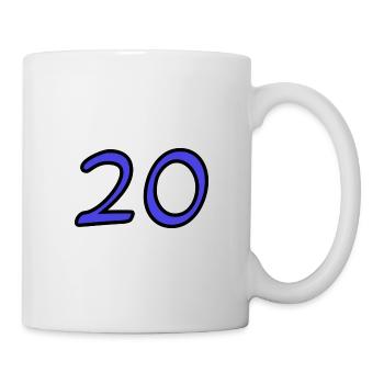 20. 20 YEARS. 20th ANNIVERSARY. 20TH ANNIVERSARY. - Mug - white - Right