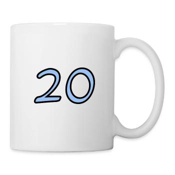 20. 20 YEARS. 20th ANNIVERSARY. 20TH ANNIVERSARY. - Mug - white - Right