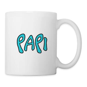 PAPY. FÊTE DES PÈRES. BONNE FÊTE PAPY. JE T'AIME. - Mug blanc - blanc - Droite