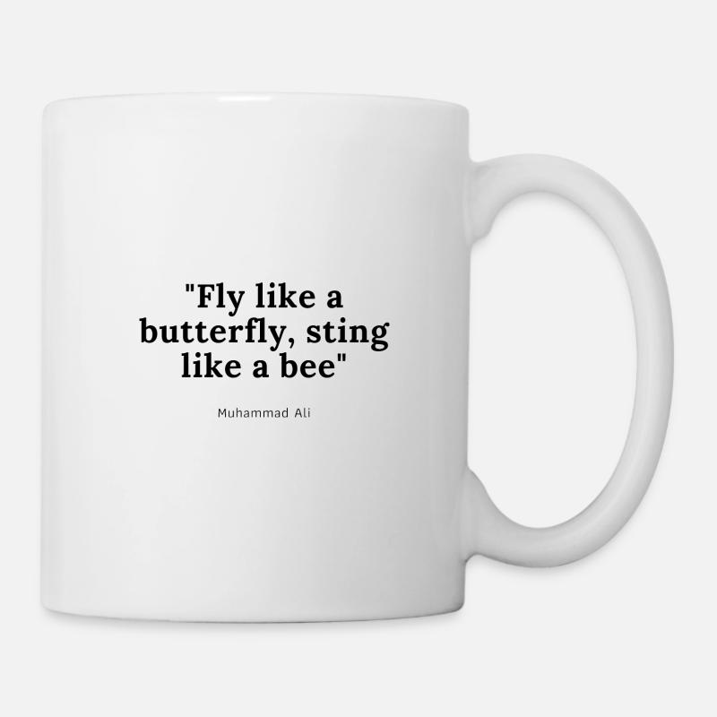 Muhammad Ali Quote Zitat Geschenkidee - Tasse - Weiß