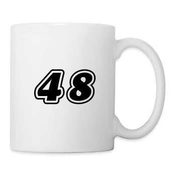 48 Zahl symbol - Tasse - Weiß - Rechts