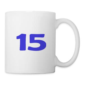 15. 15 ANS. 15e ANNIVERSAIRE. ANNIVERSAIRE 15 ANS. - Mug blanc - blanc - Droite