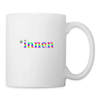 *innen rainbow gift idea colorful International Women's Day - Mug - white - Right