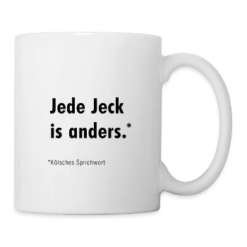 Chaque Jeck est différent - Mug blanc - blanc - Droite