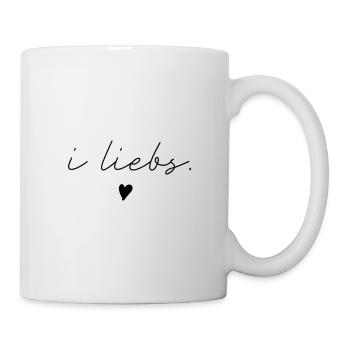 i liebs schriftzug - Tasse - Weiß - Rechts