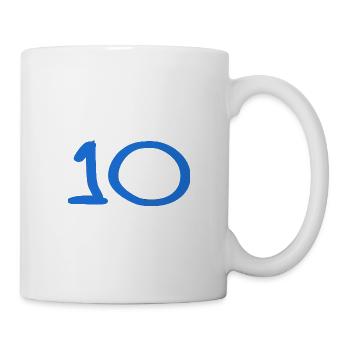 10. 10 YEARS. 10th ANNIVERSARY. 10 YEAR ANNIVERSARY. - Mug - white - Right