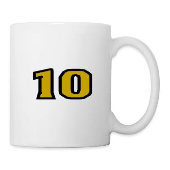 10. 10 YEARS. 10th ANNIVERSARY. 10 YEAR ANNIVERSARY. - Mug - white - Right