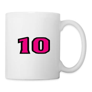 10. 10 YEARS. 10th ANNIVERSARY. 10 YEAR ANNIVERSARY. - Mug - white - Right