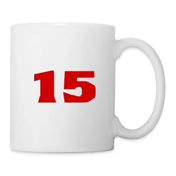 15. 15 ANS. 15e ANNIVERSAIRE. ANNIVERSAIRE 15 ANS. - Mug blanc - blanc - Droite