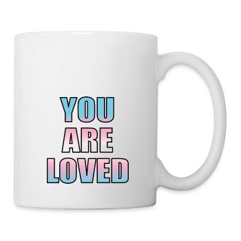 Trans youth are loved - Mug - white - Right