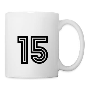 15. 15 YEARS. 15th ANNIVERSARY. 15 YEAR ANNIVERSARY. - Mug - white - Right