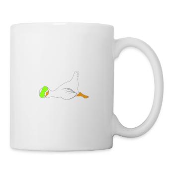 canard drôle de paresseux dicton - Mug blanc - blanc - Droite