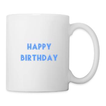 HAPPY BIRTHDAY,HAPPY BIRTHDAY,BIRTHDAY,BIRTHDAY - Mug - white - Right