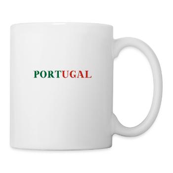 PORTUGAL Geschenkidee portugiesische Flagge Fahne - Tasse - Weiß - Rechts