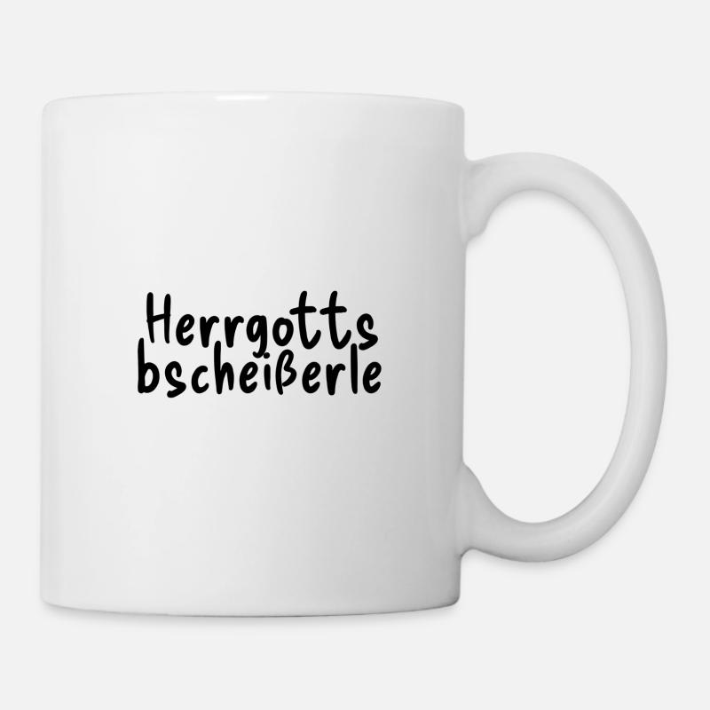 Herrgottsbscheißerle - Tasse - Weiß