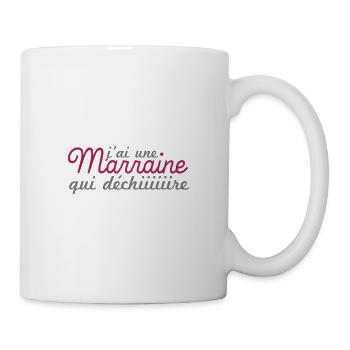 Marraine qui déchire - Mug blanc - blanc - Droite
