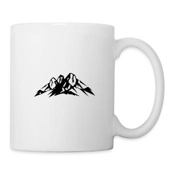 Berge Icon - Tasse - Weiß - Rechts