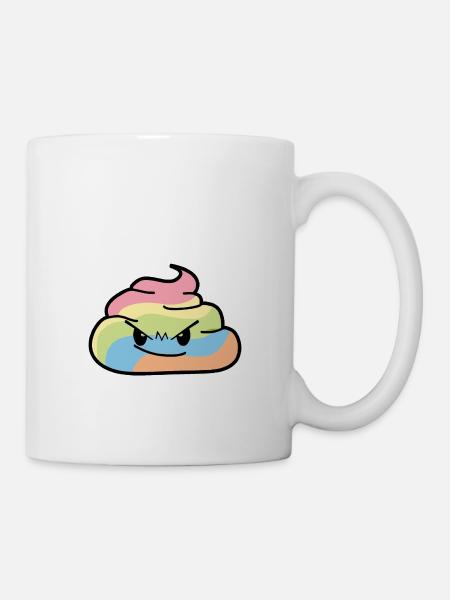 Rainbow Bunch - Caca grincheux - Mug blanc - blanc
