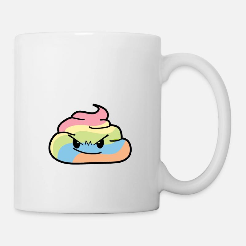 Rainbow Bunch - Caca grincheux - Mug blanc - blanc