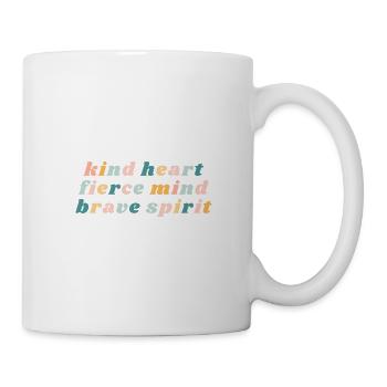 Gentil Cœur féroce courageux - Christian - Mug blanc - blanc - Droite