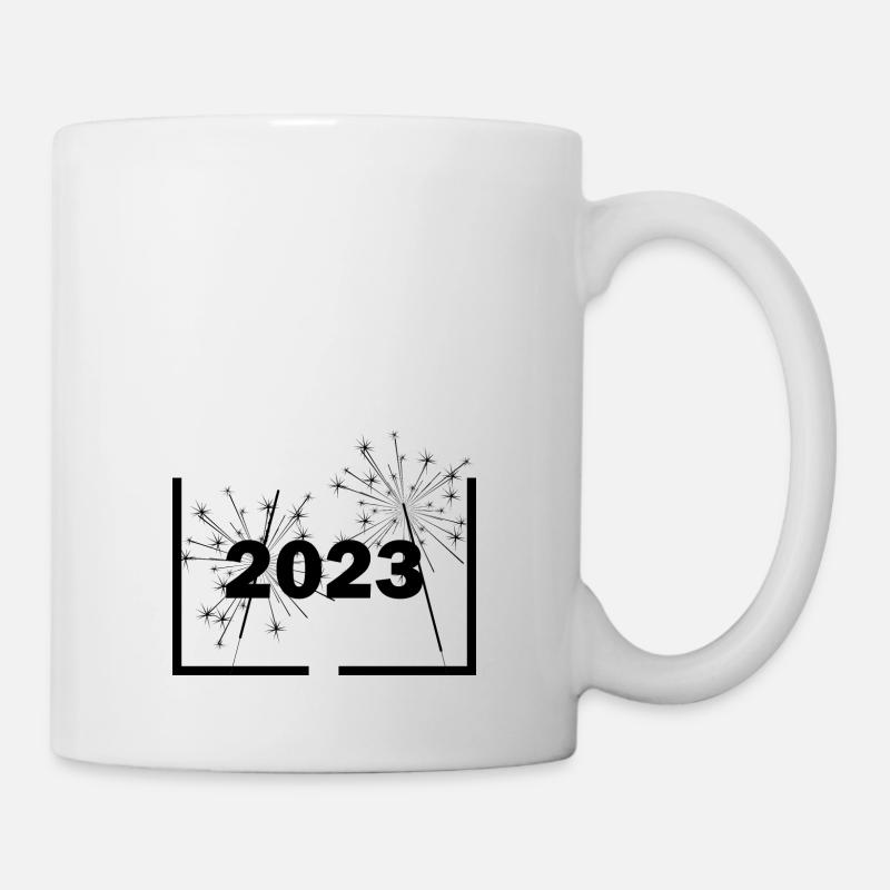 Silvester Neujahr 2023 - Tasse - Weiß