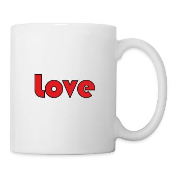 ICH LIEBE DICH. LIEBE. PAAR. ICH HABE GERADE GEHEIRATET. Junggesellinnenabschied - Tasse - Weiß - Rechts