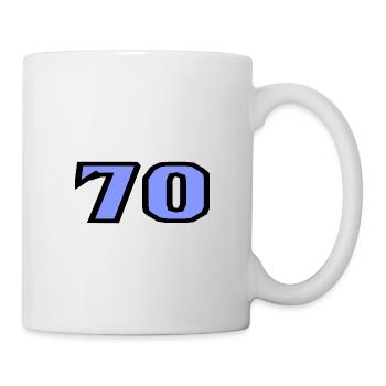 70. 70 YEARS. 70TH ANNIVERSARY. 70TH ANNIVERSARY. - Mug - white - Right