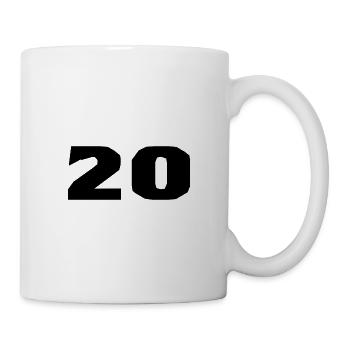 20. 20 YEARS. 20th ANNIVERSARY. 20TH ANNIVERSARY. - Mug - white - Right