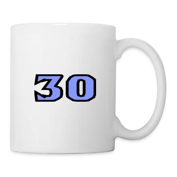 30. 30 YEARS. 30th ANNIVERSARY. 30TH ANNIVERSARY. - Mug - white - Right
