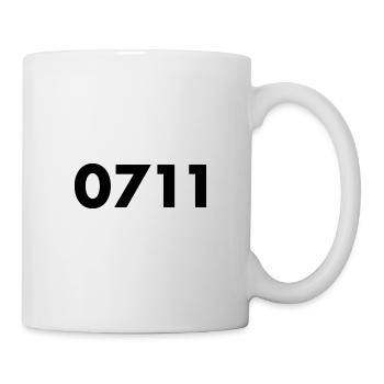 0711 schwarz - Tasse - Weiß - Rechts