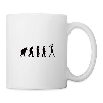 Golfschläger Golfball Sport Golfer Golf Evolution - Tasse - Weiß - Rechts