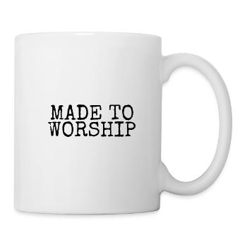 Made To Worship - Christian Motivational Quotes - Mug - white - Right