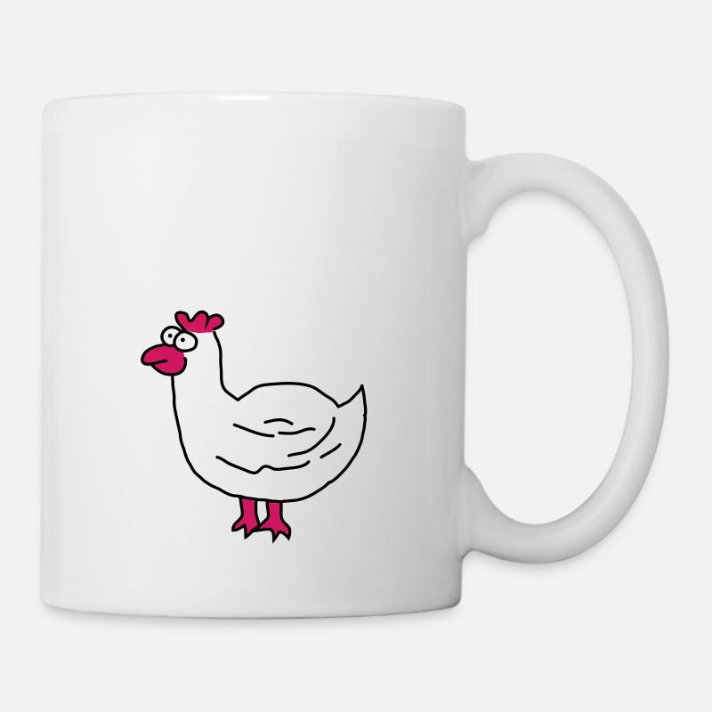 Huhn - Tasse - Weiß