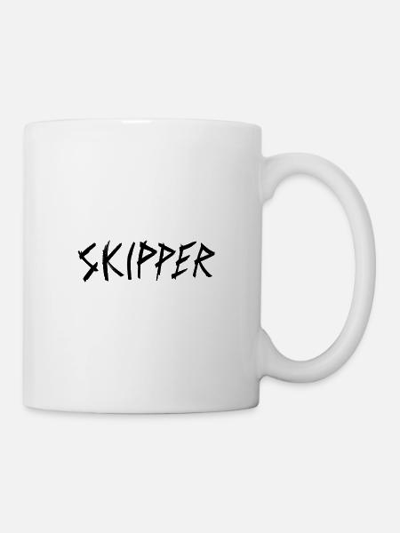 Skipper Segler Segeln - Tasse - Weiß